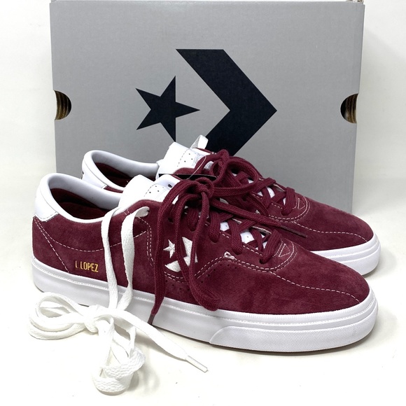 Converse Shoes - Converse CONS Louie Lopez Pro OX Low Top Bordeaux Suede Women's Sneakers 171329C